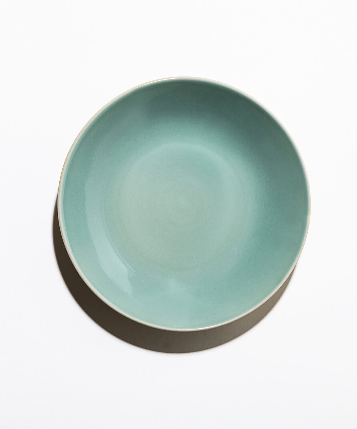 Assiette en Grès - Vert de Gris