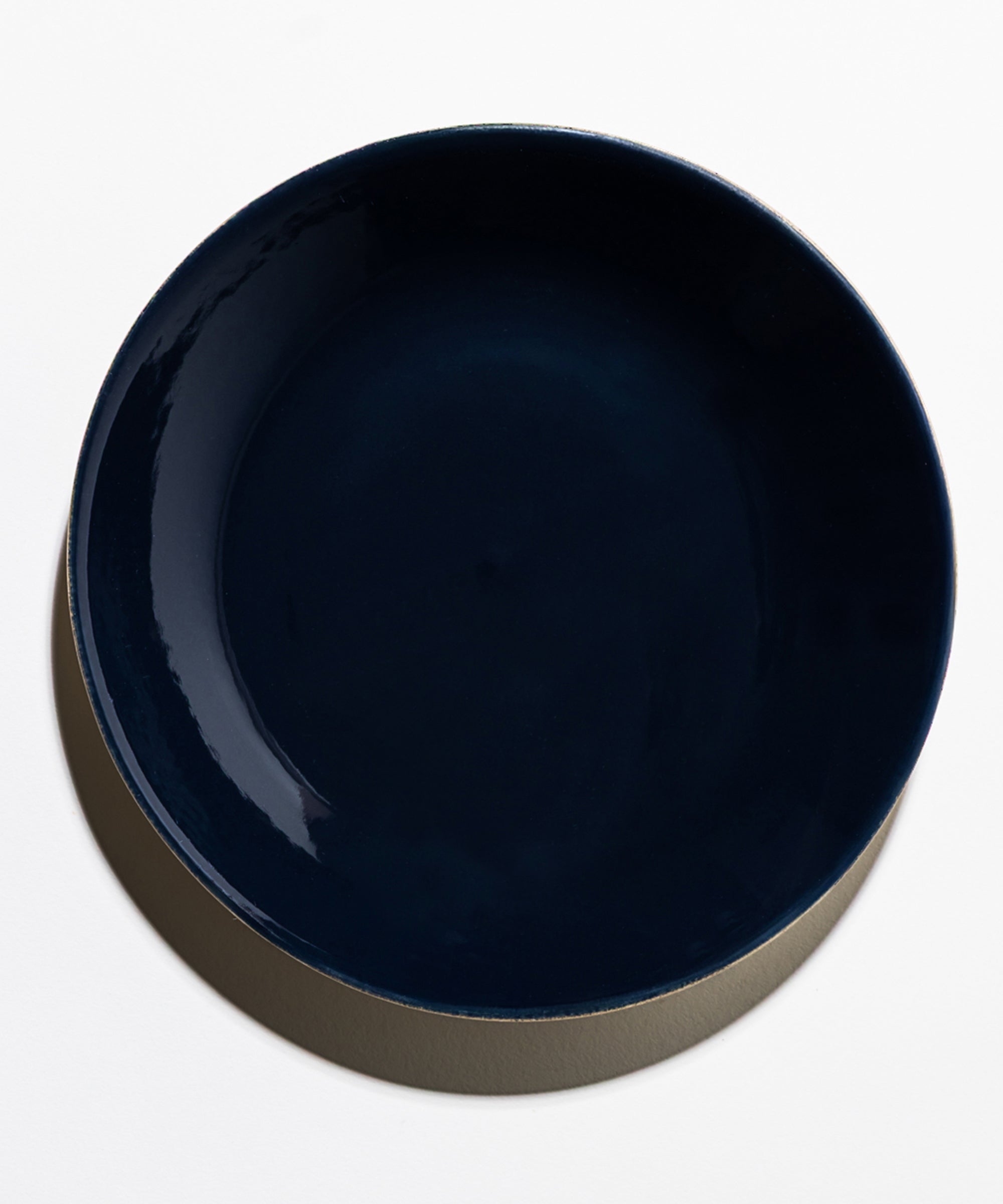 Assiette en Grès - Encre Bleu Nuit
