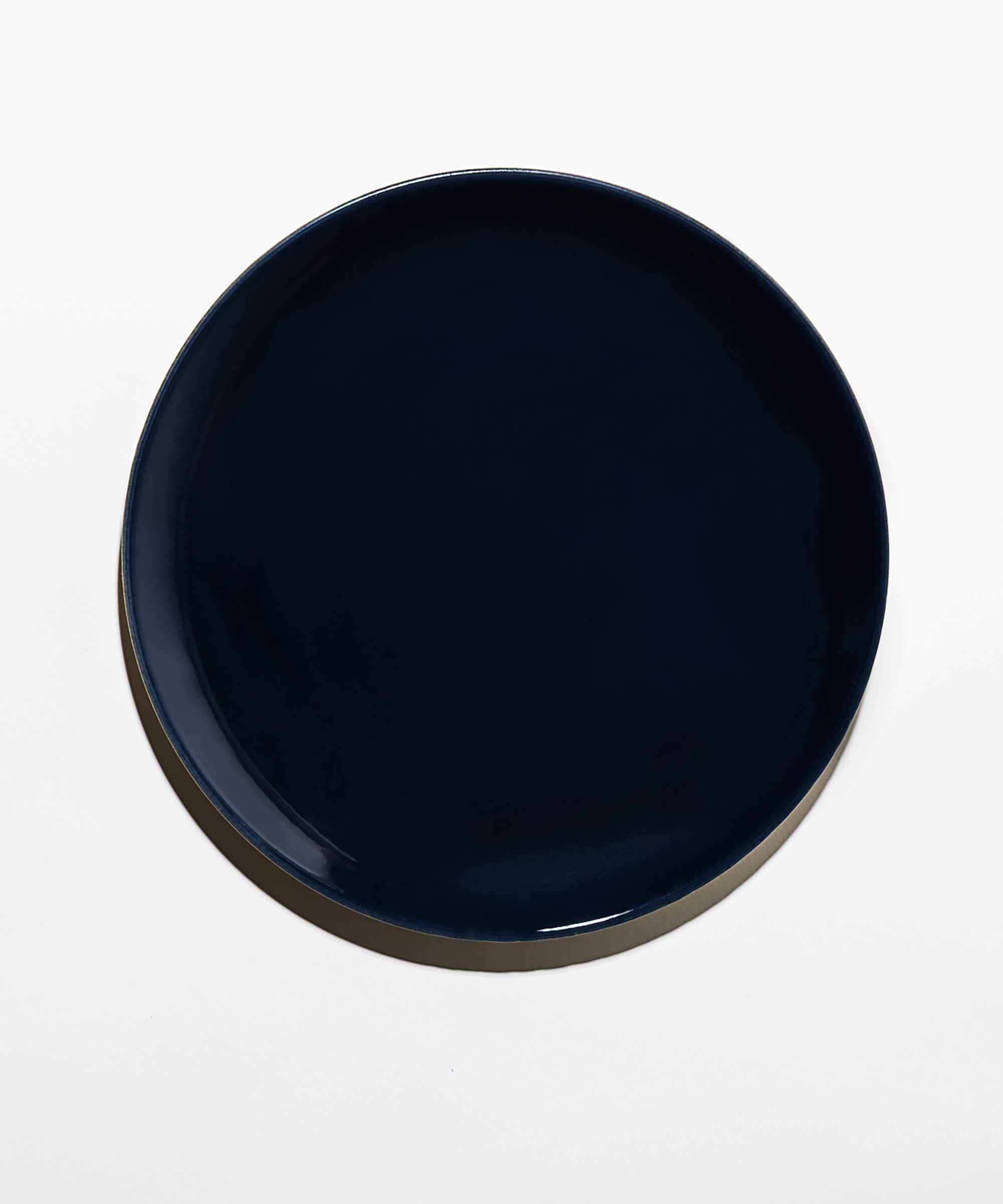 Assiette en Grès - Encre Bleu Nuit