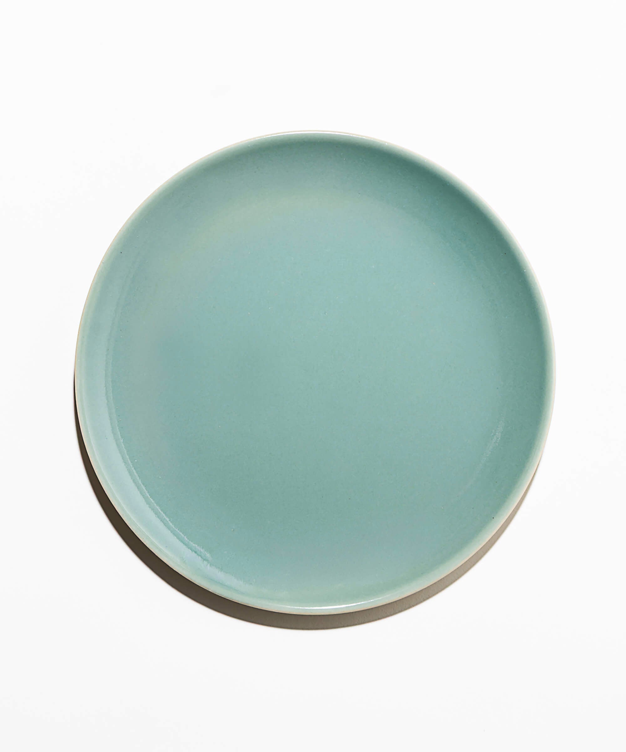 Assiette en Grès - Vert de Gris