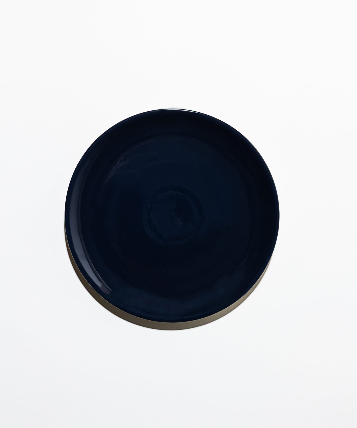 Assiette en Grès - Encre Bleu Nuit