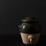 Vinegar Jar with tap boxwood & cork