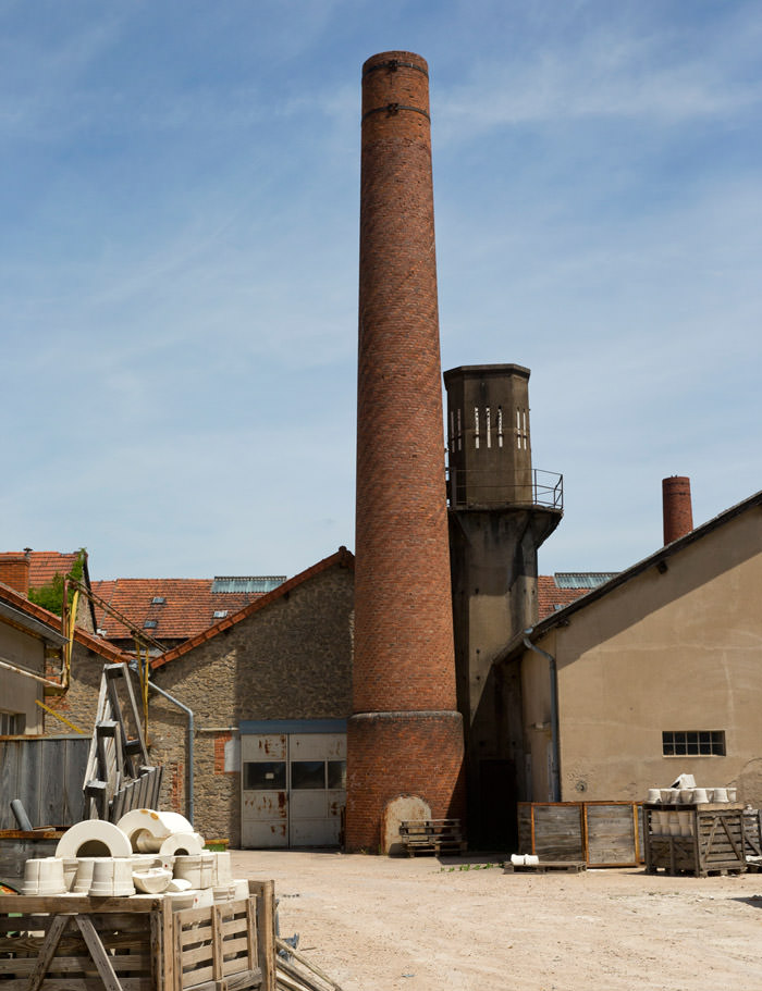 La Cheminé de la Manufacture de Digoin à Digoin