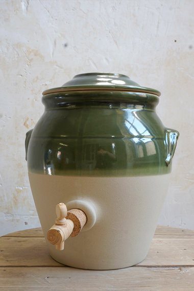Stoneware vinegar pot, Manufacture Digoin